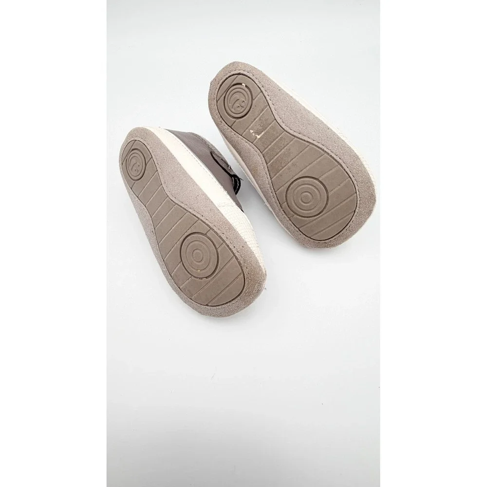 Stride‎ Rite Gray Sneakers and First Steps Brown Loafers Infant Boy Shoes BUNDLE